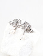 Sculpted Pearl Drop Earrings