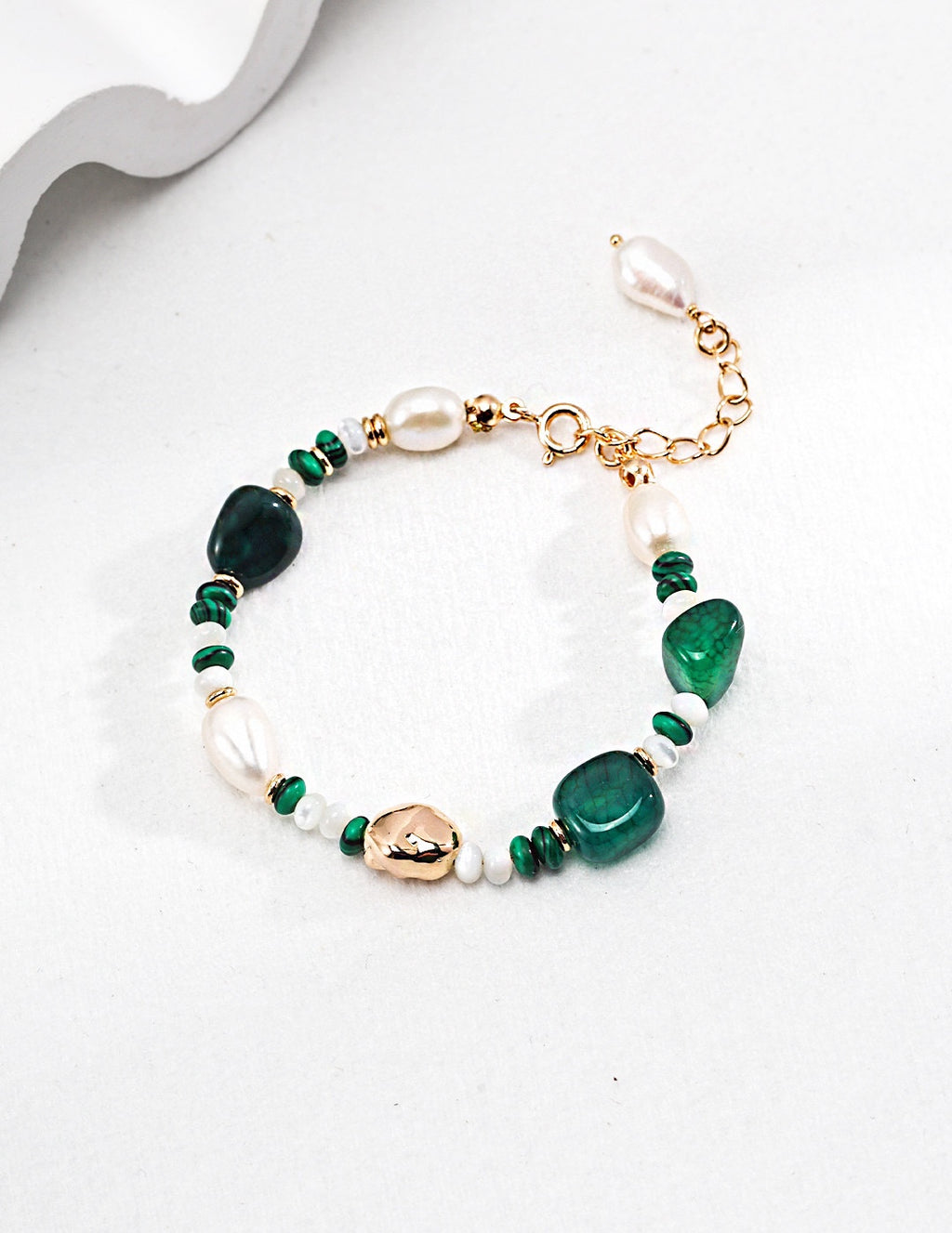 Malachite & Pearl Bracelet