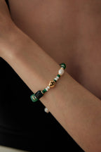 Malachite & Pearl Bracelet