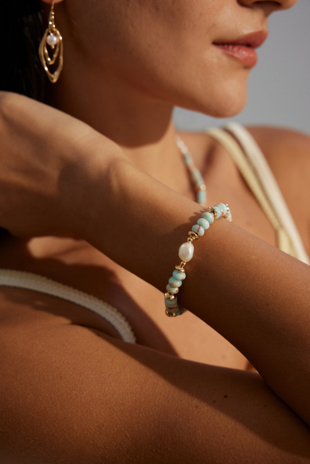 Pearl & Shoushan Stone Duo